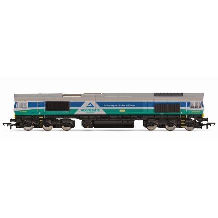 Hornby R30428 OO Gauge RailRoad Plus Class 66 66711 'Sence' GBRf Aggregate