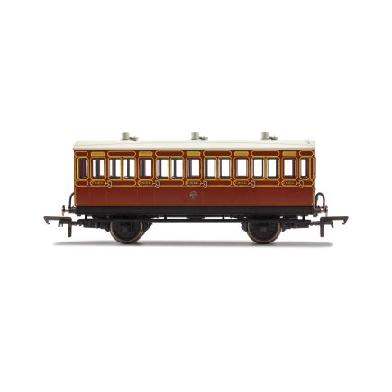 Hornby R40070 OO Gauge 4 Wheeled 3rd Class Coach LB&SCR 882