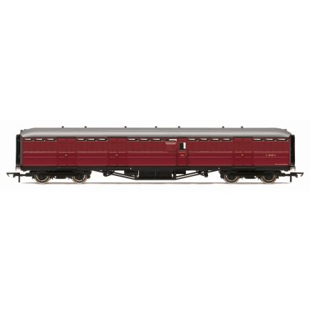 Hornby R40461 OO Gauge LNER Gresley Full Brake BR Crimson E70448E