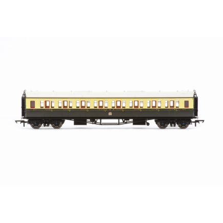 Hornby R40469 OO Gauge GW Collet Corridor Third Coach GW Chocolate And Cream 5017