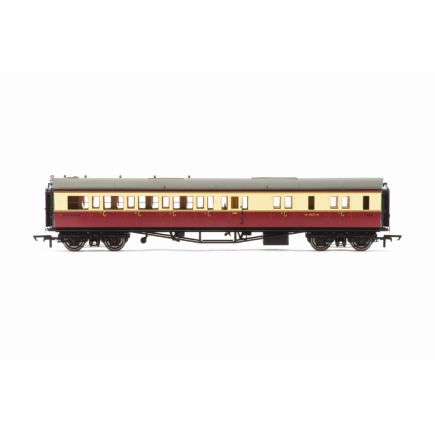 Hornby R40473 OO Gauge GW Collet Right Hand Corridor Brake Third BR Crimson And Cream W4937W