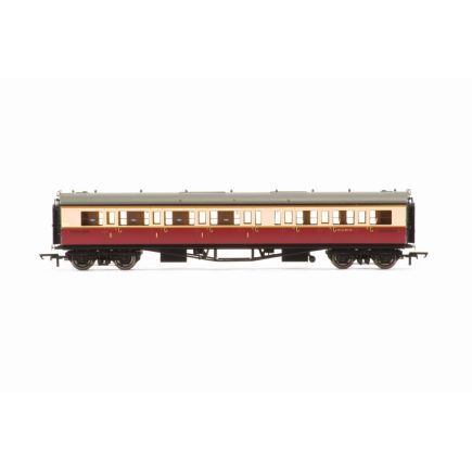 Hornby R40474 OO Gauge GW Collet Left Hand Corridor Composite Coach BR Crimson And Cream W6149W