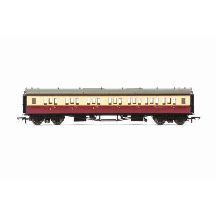 Hornby R40475 OO Gauge GW Collet Right Hand Corridor Composite Coach BR Crimson And Cream W6150W