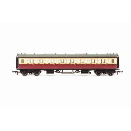 Hornby R40476 OO Gauge GW Collet Corridor Third Coach Crimson And Cream W4551W