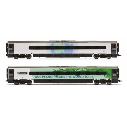 Hornby R40482 OO Gauge Class 390 Avanti West Coast Climate Change Livery Coach Pack No.2 68921 + 68821