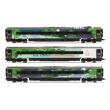 Hornby R40483 OO Gauge Class 390 Avanti West Coast Climate Change Livery Coach Pack No.3 69721 + 69821 + 69921