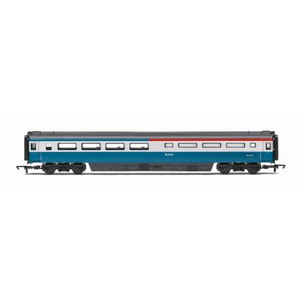 Hornby R40486 OO Gauge RailRoad BR Mk3 Buffet Coach BR Blue And Grey 440327