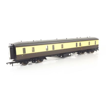 Hornby R4500-SH OO Gauge GW Hawksworth Passenger Brake GW Chocolate And Cream W316W