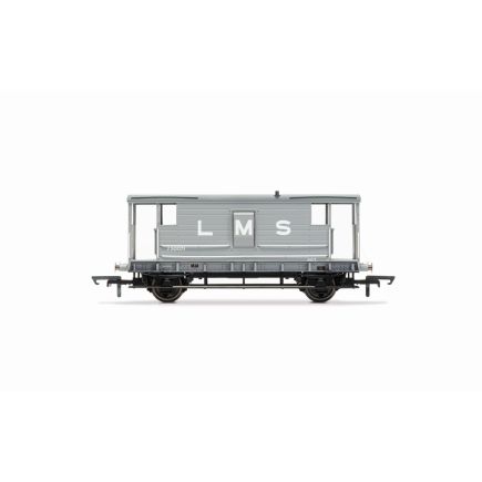 Hornby R60285 OO Gauge LMS 20 Ton Brake Van LMS Grey 730071