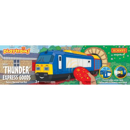 Hornby R9314 Playtrains Thunder Express Goods Battery Operated Train Pack