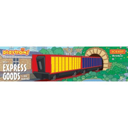 Hornby R9341 Playtrains Express Goods 2 x Open Wagon Pack