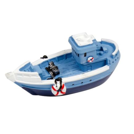 SDL 11195C Fishing Boat 8cm Long Resin Model Version C