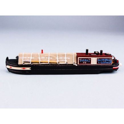 SDL 14396A Canal Boat 20cm Long Wooden Model Version A Fellows, Morton & Clayton Ltd. 'Ferret No.58'
