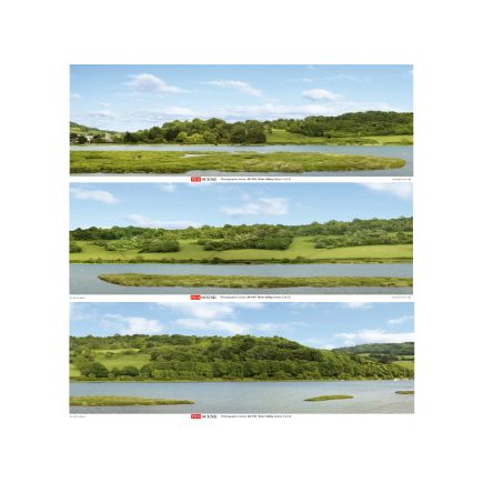 Peco SK-P01 River Valley Scenic Photographic Backscene