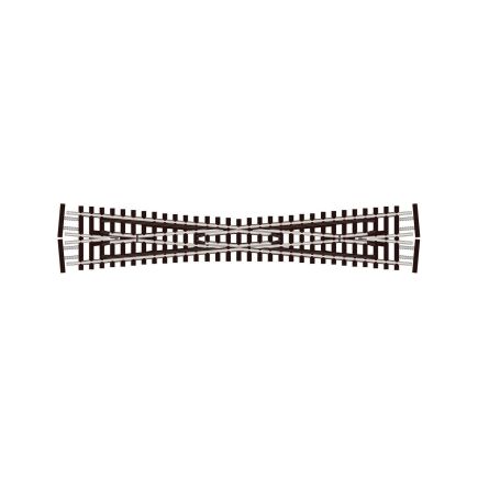 Peco SL-E394F N Gauge Code 55 Long Crossing (Electrofrog)