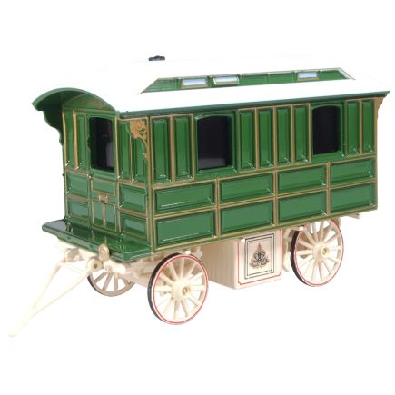 Oxford Diecast SLW001 Showmans Living Wagon Green/Cream