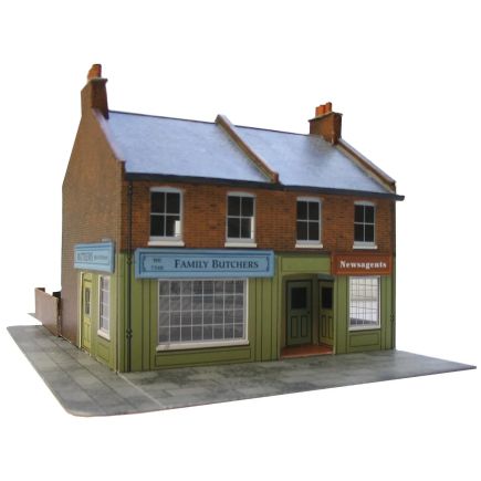 Superquick C7 OO Gauge Redbrick Terrace Corner Card Kit