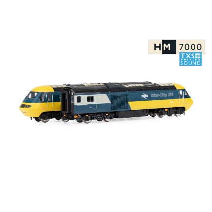 Hornby TT3021TXS TT Gauge BR Class 43 HST Power Car Set E43063 & E43062 BR Blue And Yellow TXS Sound Fitted