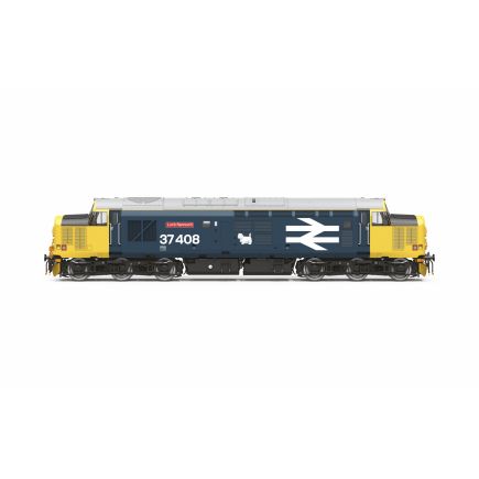 Hornby TT3035 TT Gauge Class 37 37408 'Loch Rannoch' BR Large Logo Blue