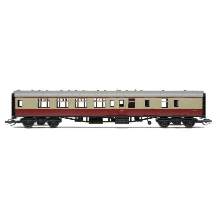 Hornby TT4006 TT Gauge BR Mk1 Brake Second Corridor Coach E34734 BR Crimson & Cream