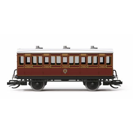 Hornby TT4056 TT Gauge 4 Wheel Coach Third Class LB&SCR Maroon