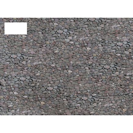 Scale Model Scenery TX007 OO Gauge Dry Stone Wall Texture Paper Pack Of 5