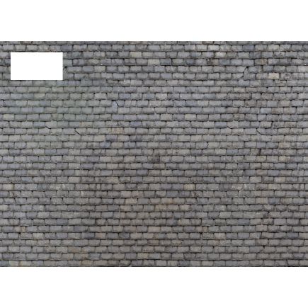 Scale Model Scenery TX014 OO Gauge Weathered Slate Roofing Texture Paper Pack Of 5