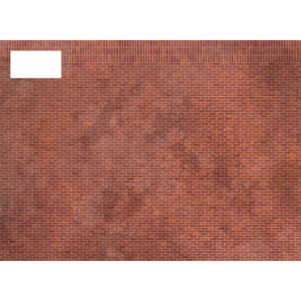Scale Model Scenery TX100 OO Gauge Victorian Weathered Red Brick Texture Paper Pack Of 5