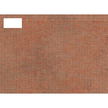 Scale Model Scenery TX198 OO Gauge English Bond Red Brick Texture Paper Pack Of 5