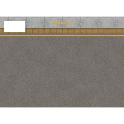 Scale Model Scenery TX233 OO Gauge Asphalt Platform Sheets Network Rail Coping Texture Paper Pack Of 5