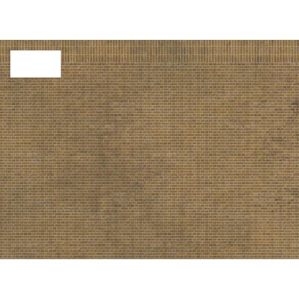 Scale Model Scenery TX255 OO Gauge English Bond Yellow Brick Texture Paper Pack Of 5