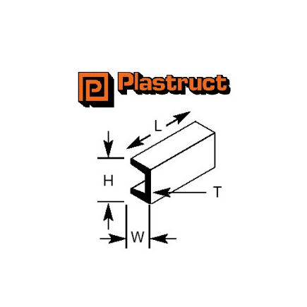 Plastruct Deep Channel Section - Various Sizes To Choose