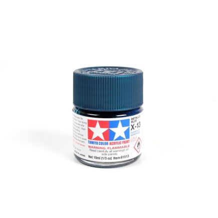 Tamiya X-13 Metallic Blue Acrylic Paint 10ml