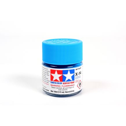 Tamiya X-14 Sky Blue Acrylic Paint 10ml