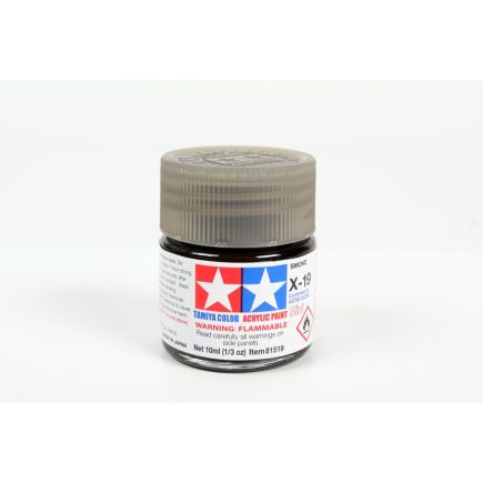 Tamiya X-19 Smoke Acrylic Paint 10ml