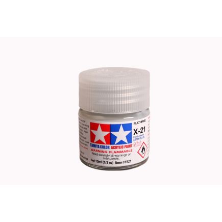 Tamiya X-21 Flat Base Acrylic Paint 10ml