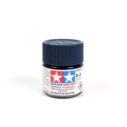 Tamiya X-3 Royal Blue Acrylic Paint 10ml