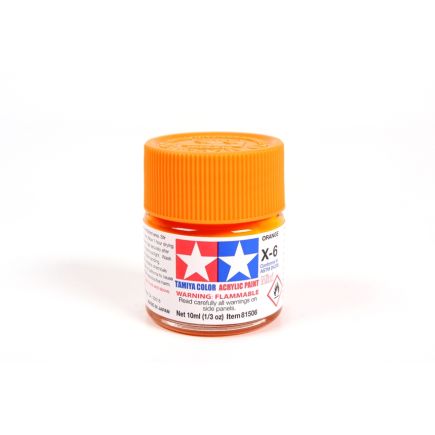 Tamiya X-6 Orange Acrylic Paint 10ml