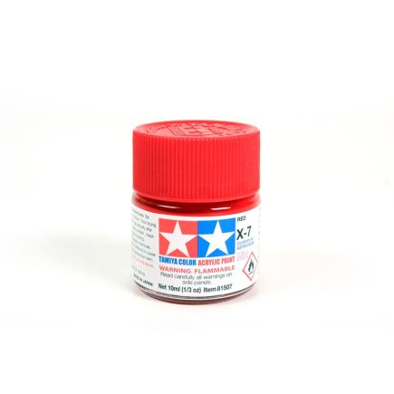 Tamiya X-7 Red Acrylic Paint 10ml