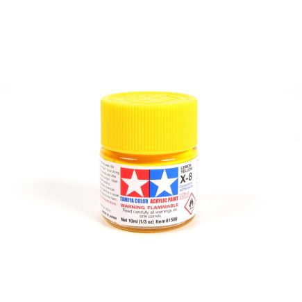 Tamiya X-8 Lemon Yellow Acrylic Paint 10ml