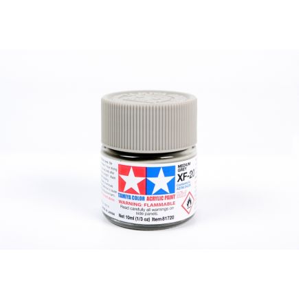 Tamiya XF-20 Medium Grey Acrylic Paint 10ml