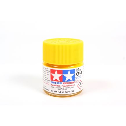 Tamiya XF-3 Flat Yellow Acrylic Paint 10ml