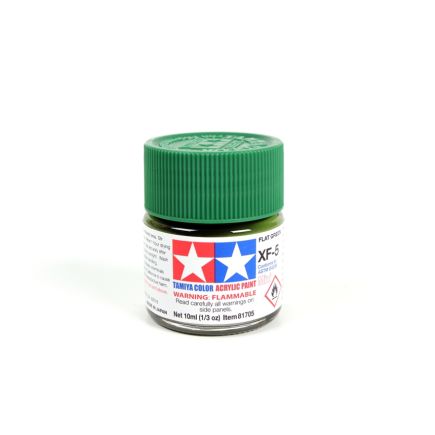 Tamiya XF-5 Flat Green Acrylic Paint 10ml