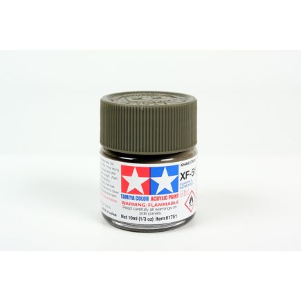 Tamiya XF-51 Khaki Drab Acrylic Paint 10ml