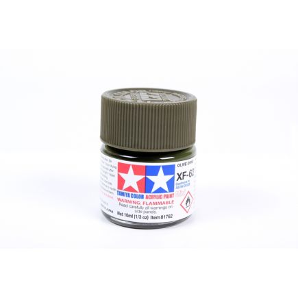 Tamiya XF-62 Olive Drab Acrylic Paint 10ml