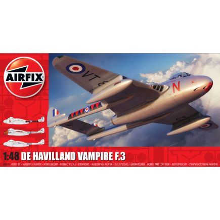 Airfix A06107 de Havilland Vampire T.3 Plastic Kit