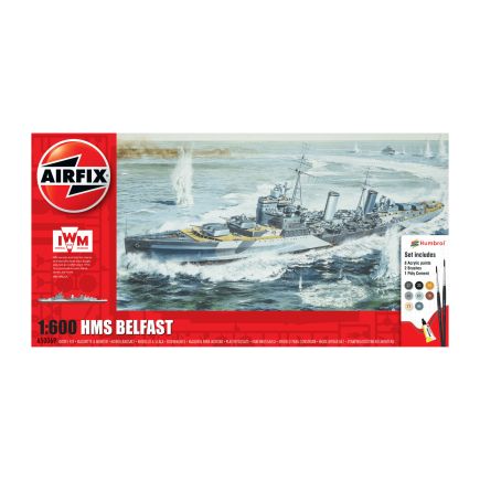 Airfix A50069 HMS Belfast Plastic Kit StarterSet