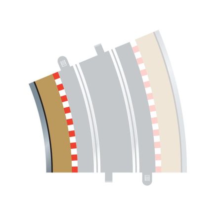 Scalextric C8282 Radius 4 Curve Inner Borders 22.5 Degree