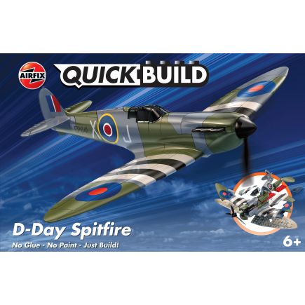 Airfix J6045 Quickbuild Supermarine Spitfire D-Day Stripes