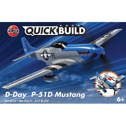 Airfix J6046 Quickbuild P51 Mustang D-Day Stripes